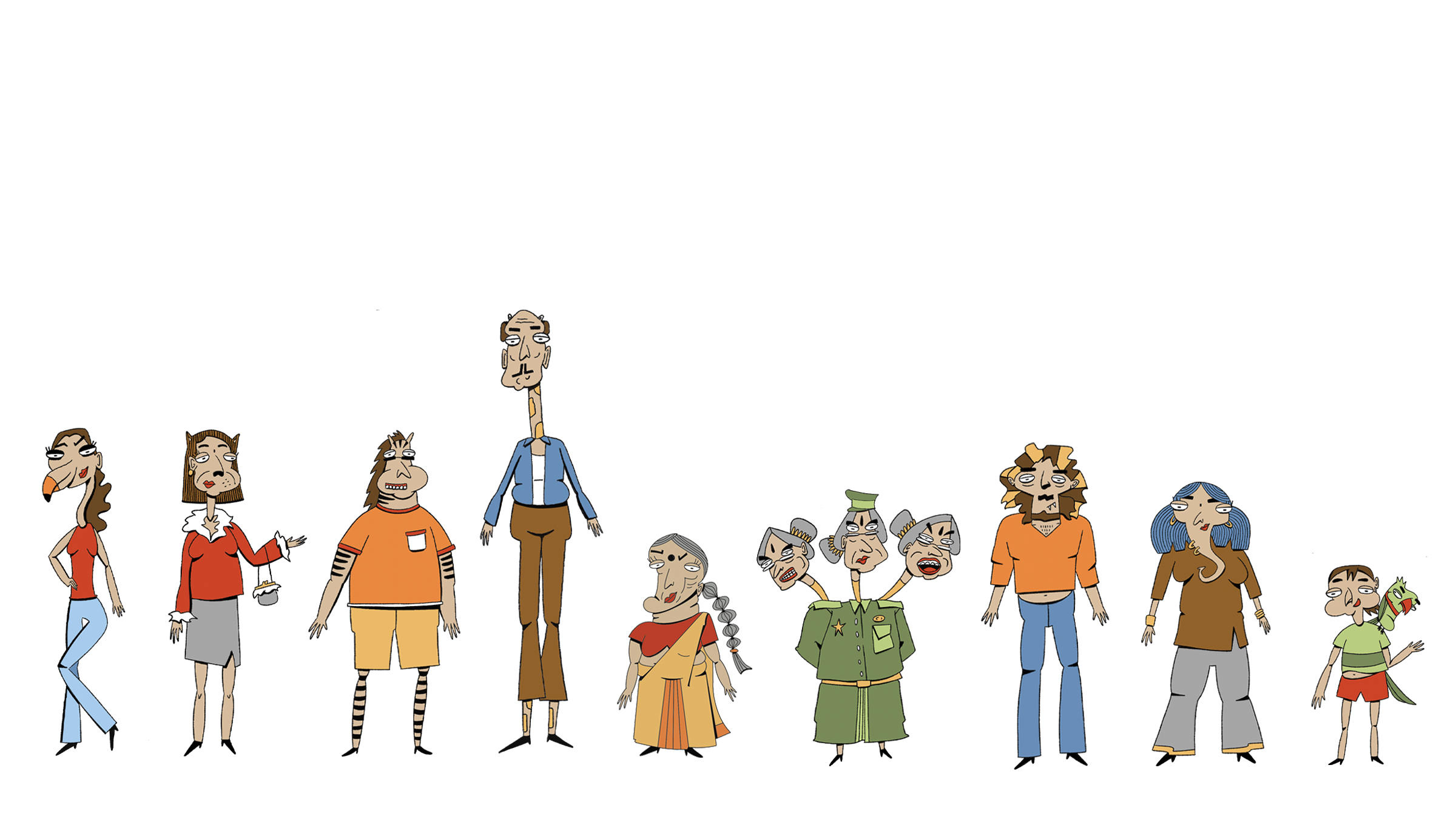 Chidiya Ghar — full cast of animal-inspired household characters