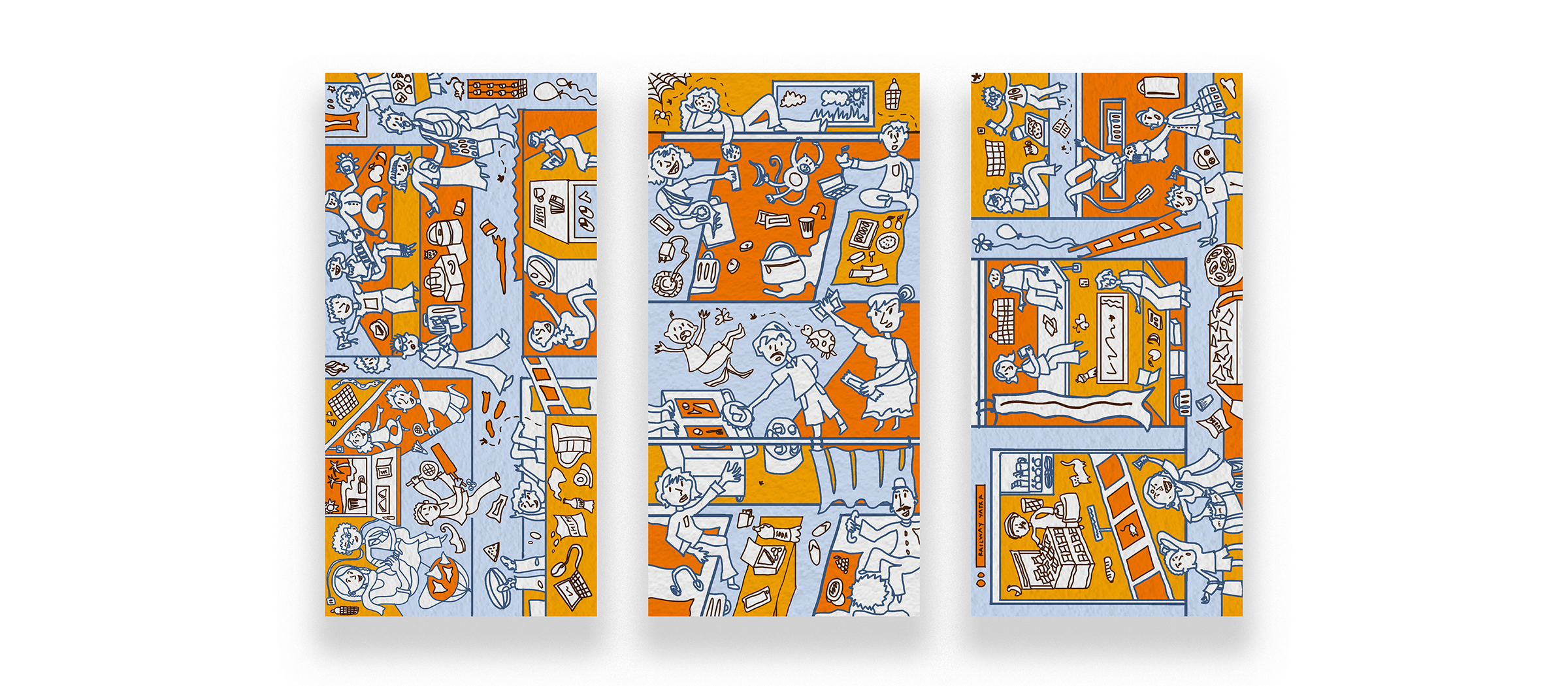 Khana Khazana Express — three illustrated game boards, full spread